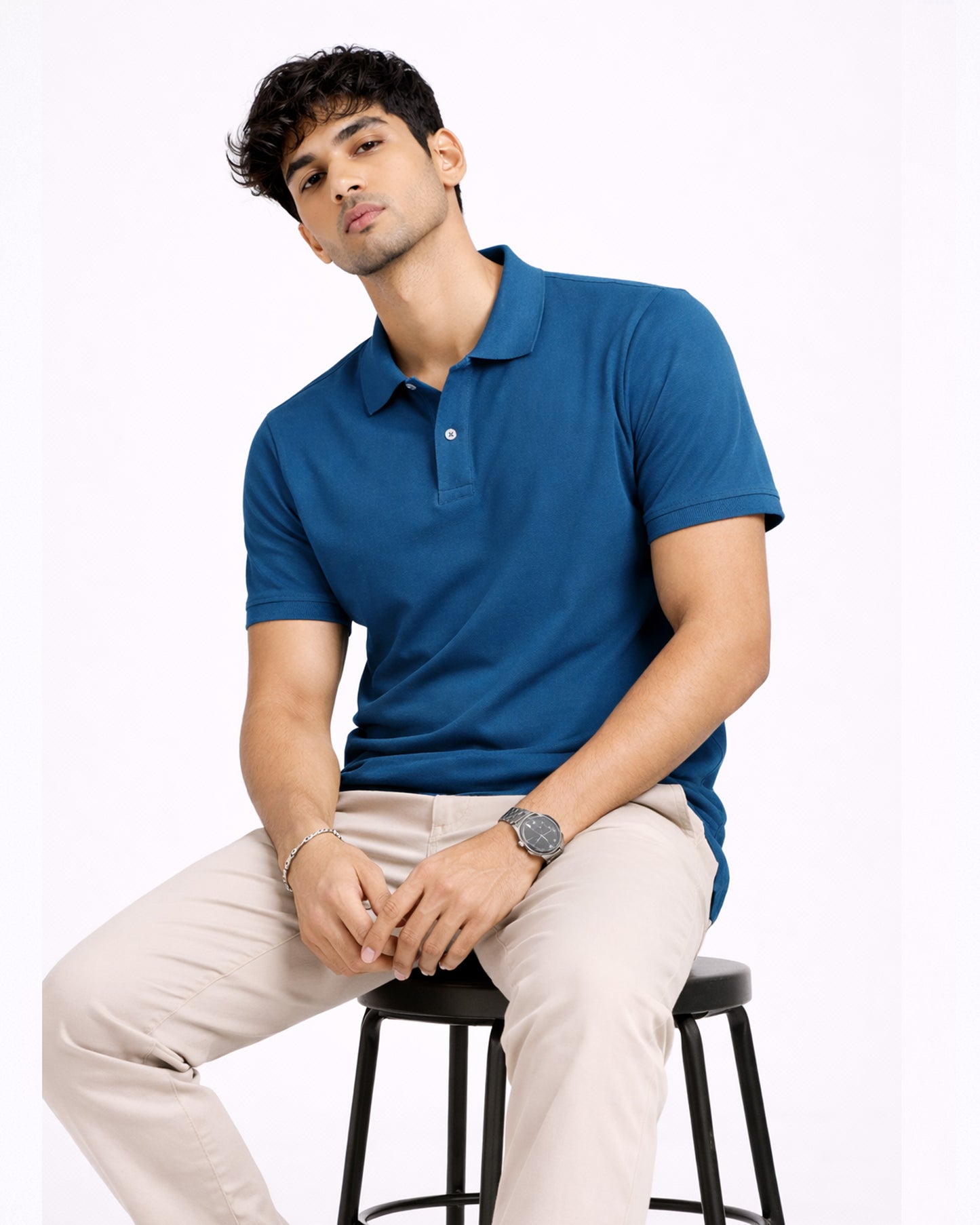 Premium Petrol Blue Polo T-Shirt