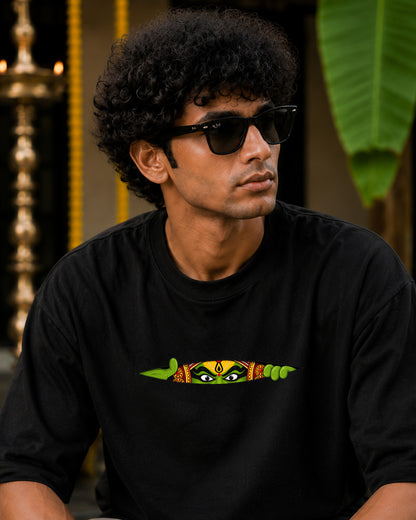 Kathakali Peek Premium Oversized T-Shirt