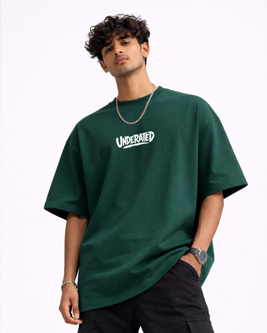 Underrated Oversized T-Shirt – Forest Green