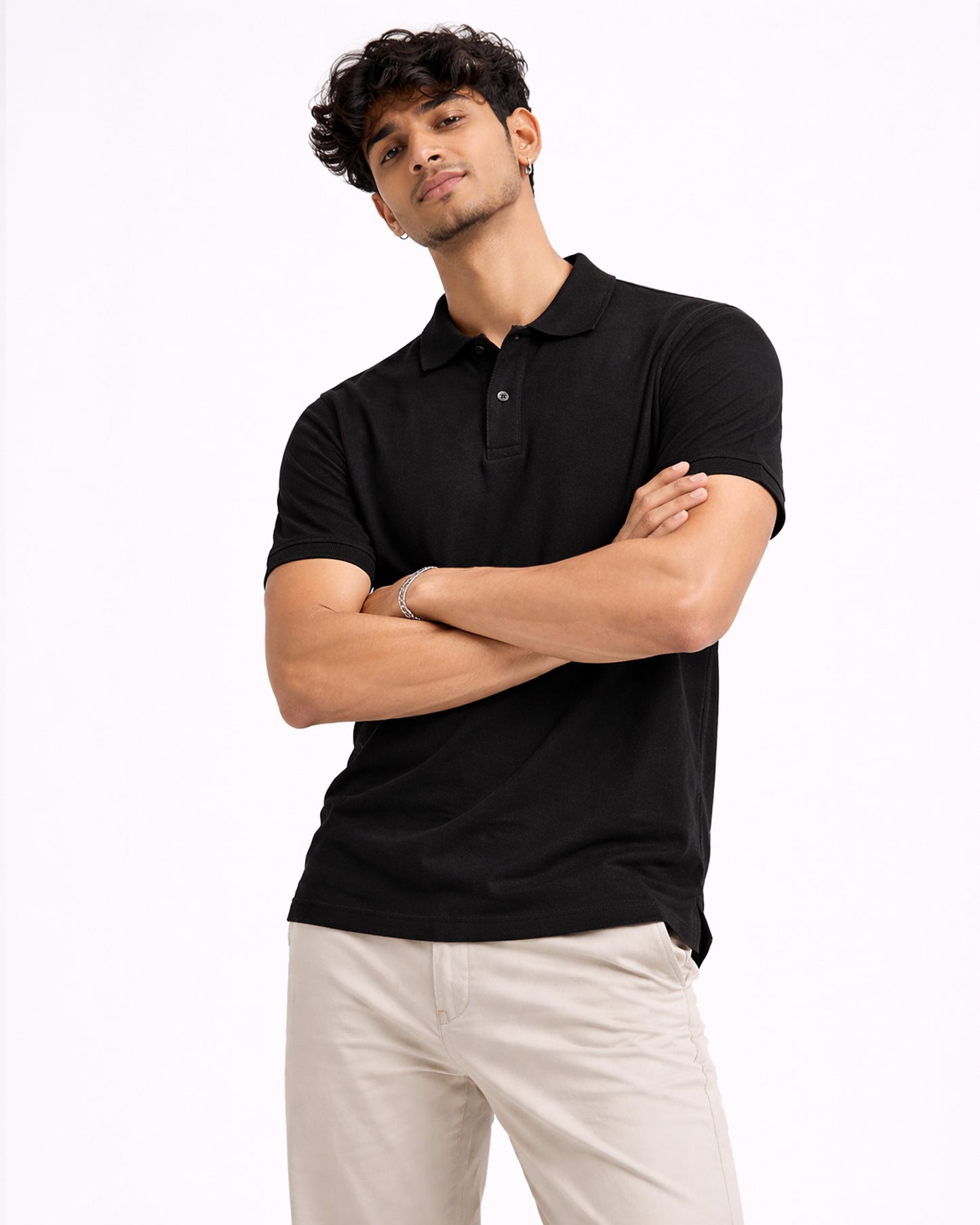 Premium Black Polo T-Shirt – Men's Classic Cotton Polo